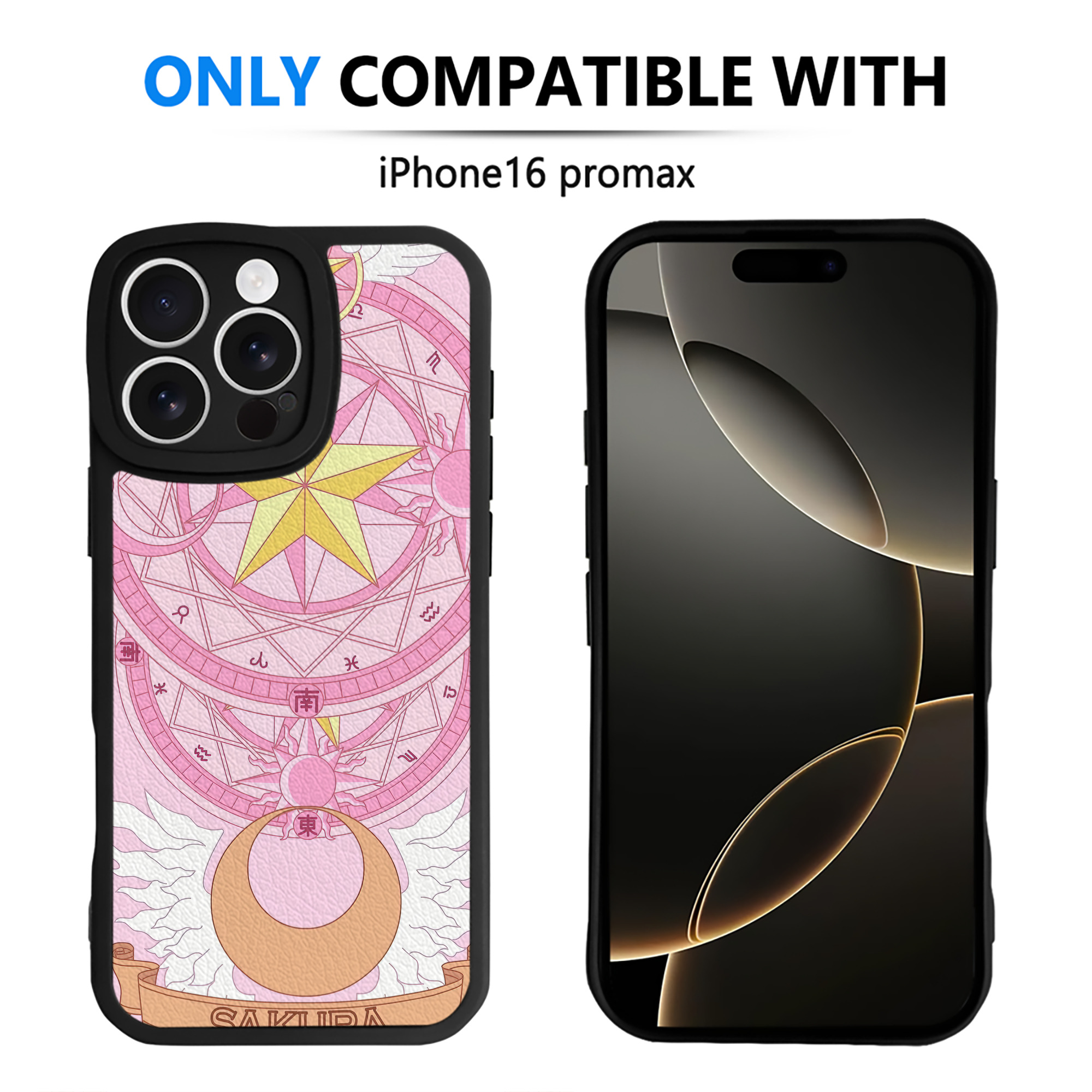 （画像用） 美少女戦士セーラームーン Sailor Moon 【iPhone 16シリーズ対応】シリコンスマホケース（レザー調） 材質：シリコン